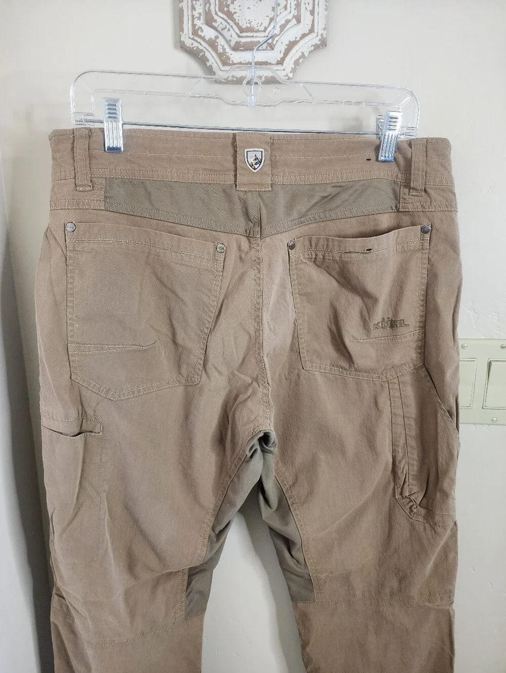 KUHL Radikl Men's Hybrid Hiking Pants - Tan Khaki - Size 34x30